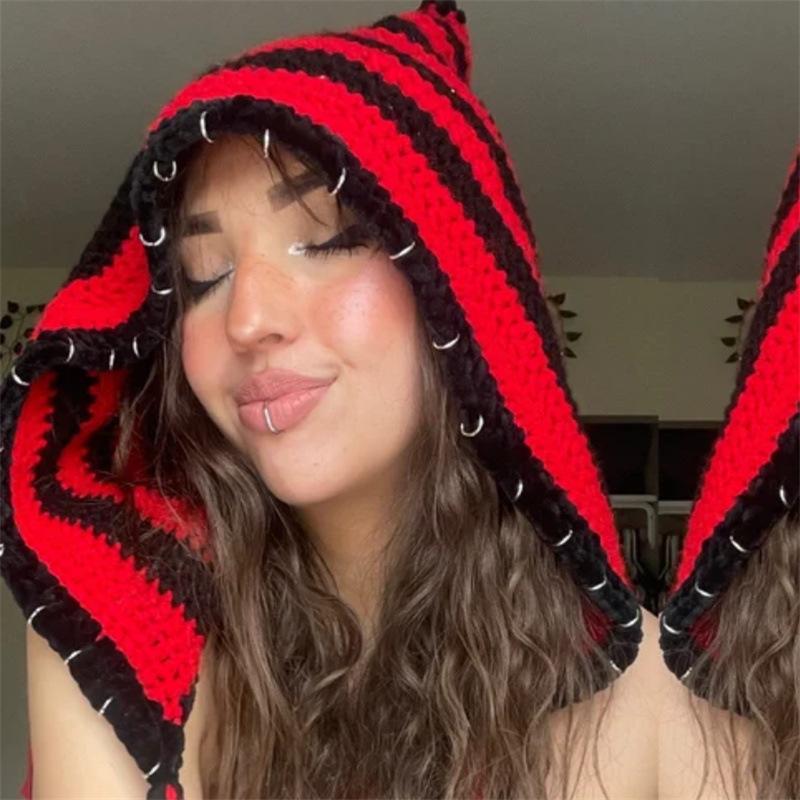 New Handmade Crocheted Bunny Mask Funny Bunny Mask Adult Hood