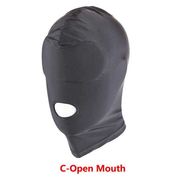 Fetish Harness Head Hood BDSM Slave Game Bondage Restraint Face Mask Erotic Sex Toys Role Play For Couples SM Mask Adults Games