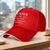 Unisex Adjustable Duckbill Baseball Cap With Patience Letter Print Lightweight Sports Casual Hat For Men Women