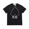 T-shirt di Lusso Firmate per Uomo e Donna T-shirt PLAY Cuore Rosso Ricamato T-shirt Casual Cotone Stampato Manica Corta T-shirt di Alta Qualità Estate