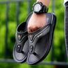 Haus Strand Spaziergang Zuhause Flip Flops Plateau Outdoor Indoor Sandalen Herren Hausschuhe für Männer Komfortschuhe Klapper 2025 Mode