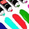 24-Color Acrylic Paint Set with 10 Brushes and Oval Palette