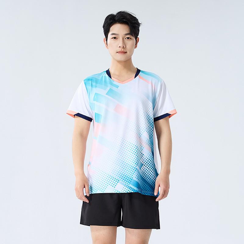 Womens Badminton Sport Set Quick-Dry Short Sleeve Top Skort Pants Training Competition Team Uniform