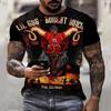 3D Printing T-Shirt Demon Weird Top Street Men's T-Shirt Skull O Neck Fashion Men's Top Short Sleeve Summer Men T-Shirt