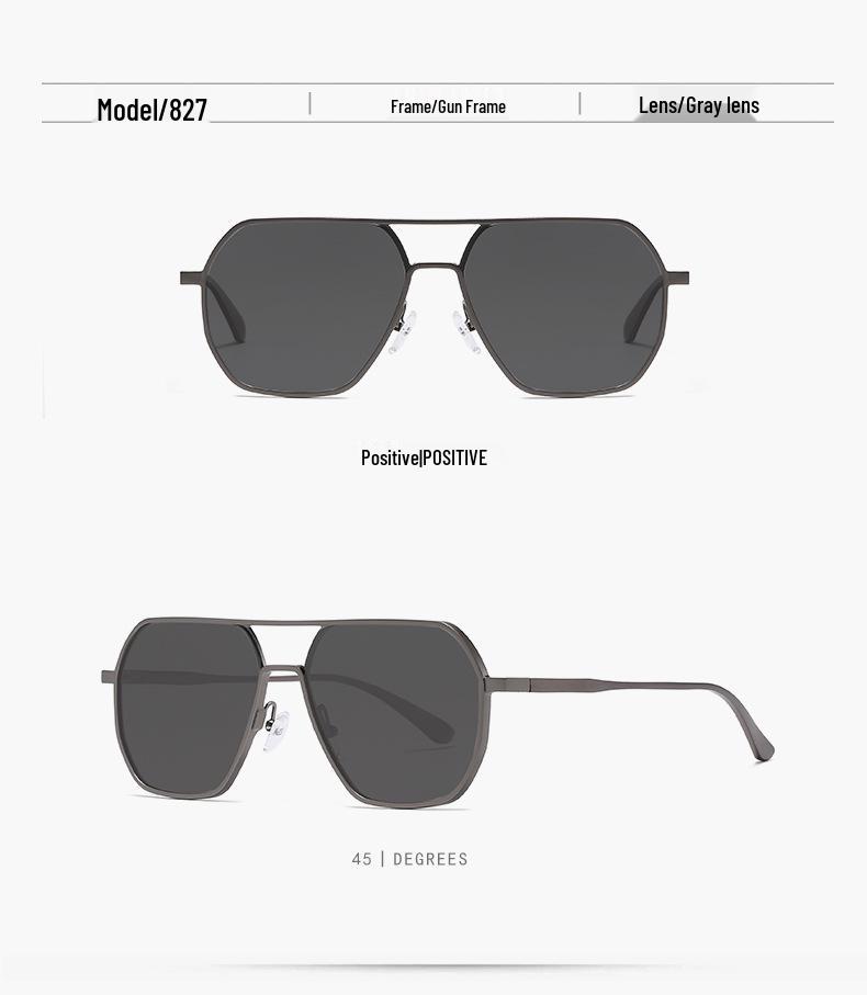 Aluminum-Magnesium Photochromic Polarized Sunglasses: Day/Night Dual-Use for Driving & Outdoors