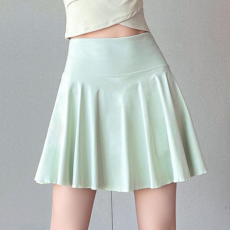 Women's Quick-Dry Sports Set: Summer Tennis Skirt & Short Sleeve Top for Running, Badminton, Yoga, and Fitness