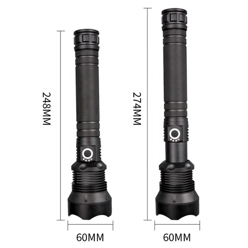 Led Flashlights 100000 Lumens Torch Rechargeable Hunting Torch Light  Camping Wholesale Zoomable Led Flashlight