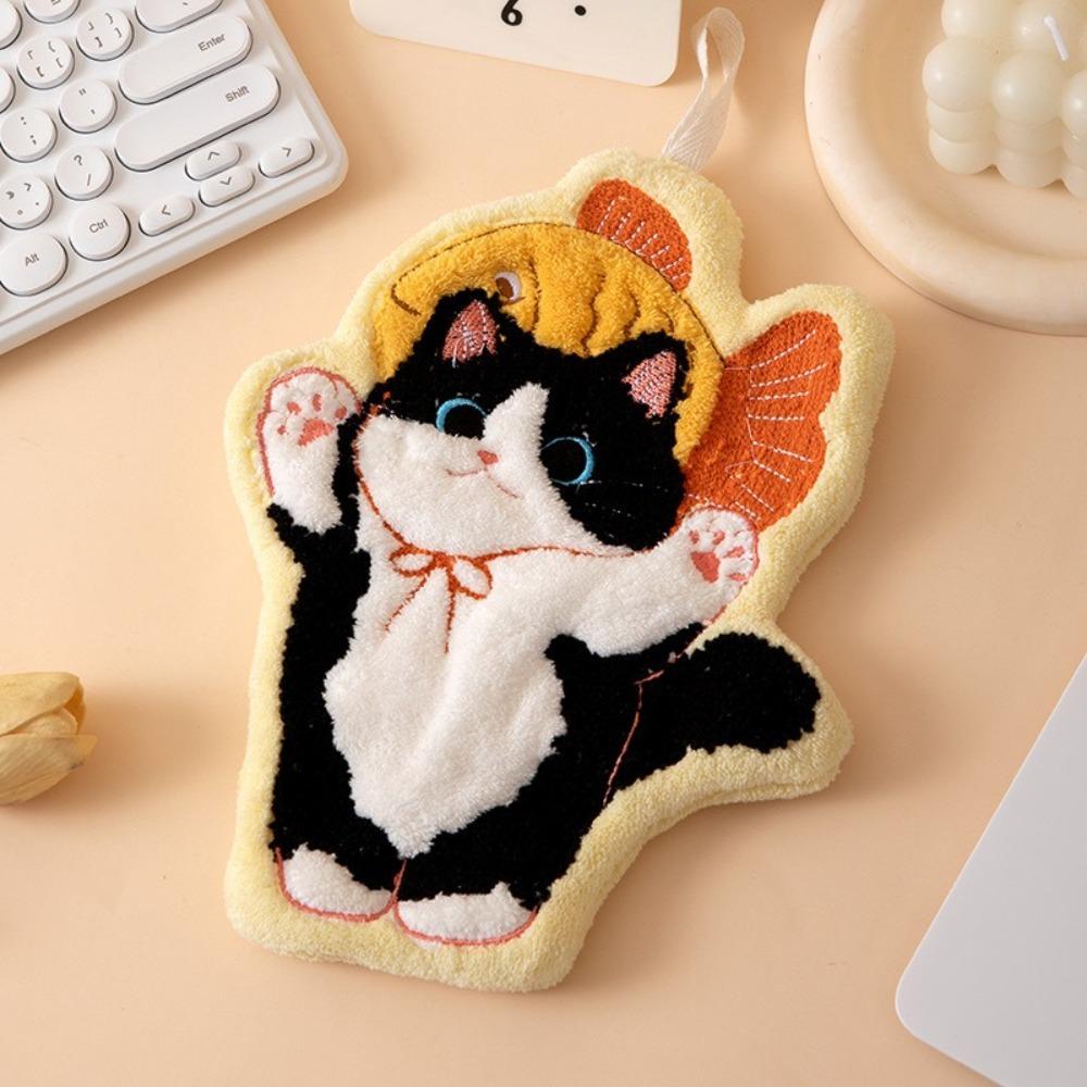 Soft Hand Towel Coral Fleece Washcloth High Quality Toilet Handkerchief  Kitchen