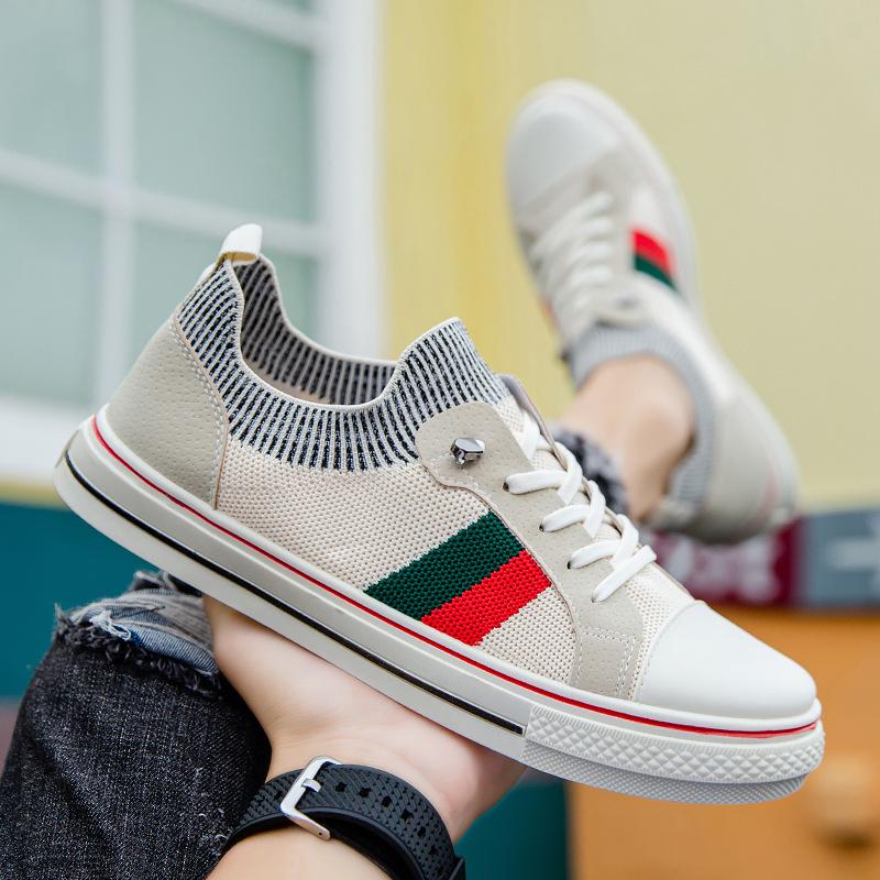 

Мужские вулканизированные кроссовки мужские сетчатые дышащие кроссовки для ходьбы на плоской подошве удобные осенне-весенние модные мокасины мужская обувь Homme 39 бежевый