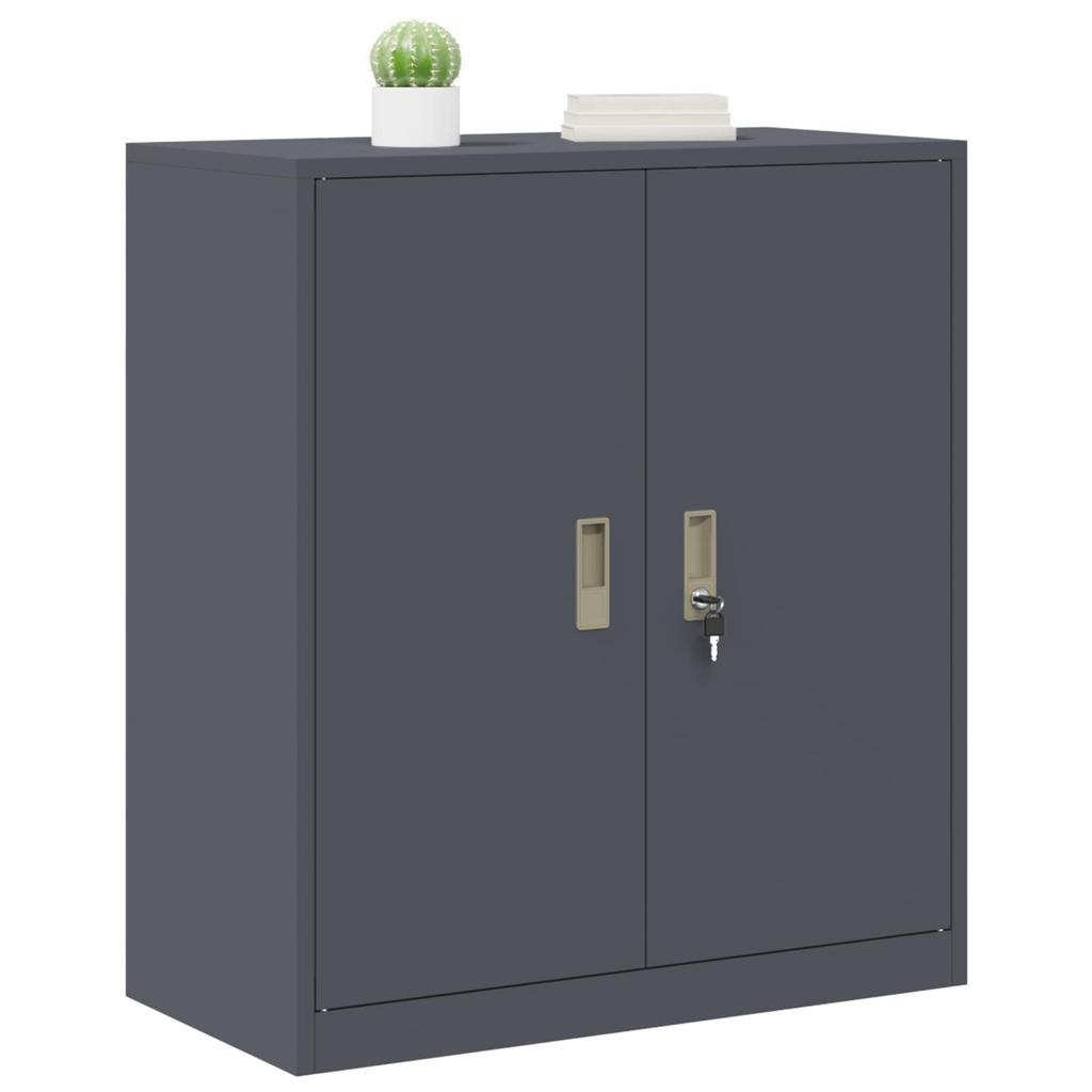 Storage Cabinet Anthracite Grey 80 x 40 x 90 cm Steel