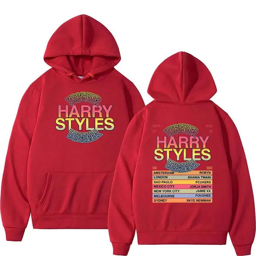 Harry Styles Kiss All The Time Disco Occasionally Tour 2026 Merch Hoodie Men Women Vintage Long Sleeve Oversized Clothing Hooded
