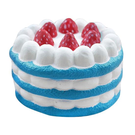 Simulated Cake Squeeze Toy Soft Slow Rising Toy Rainbow Layer Cake Slice Stress Relief Sensory Toy for Adults Kids