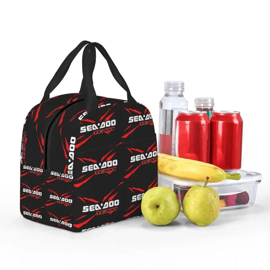 Sea Doo Team Rxt Brt Marine Insulated Lunch Bag for Women Children Portable Food Boxes Thermal Lunch Box Tote