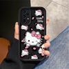 Hello Kitty Leopard Print Pattern Case for Samsung Galaxy A06 A15 A14 A11 A13 A30 A12 A07 A04 A17 A16 A50 A05 A20 Phone Cover