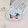 Multifunctional Mini Cosmetic Bag Puppy Stationery Holder Bag Sweet Small Item Bag  Girls