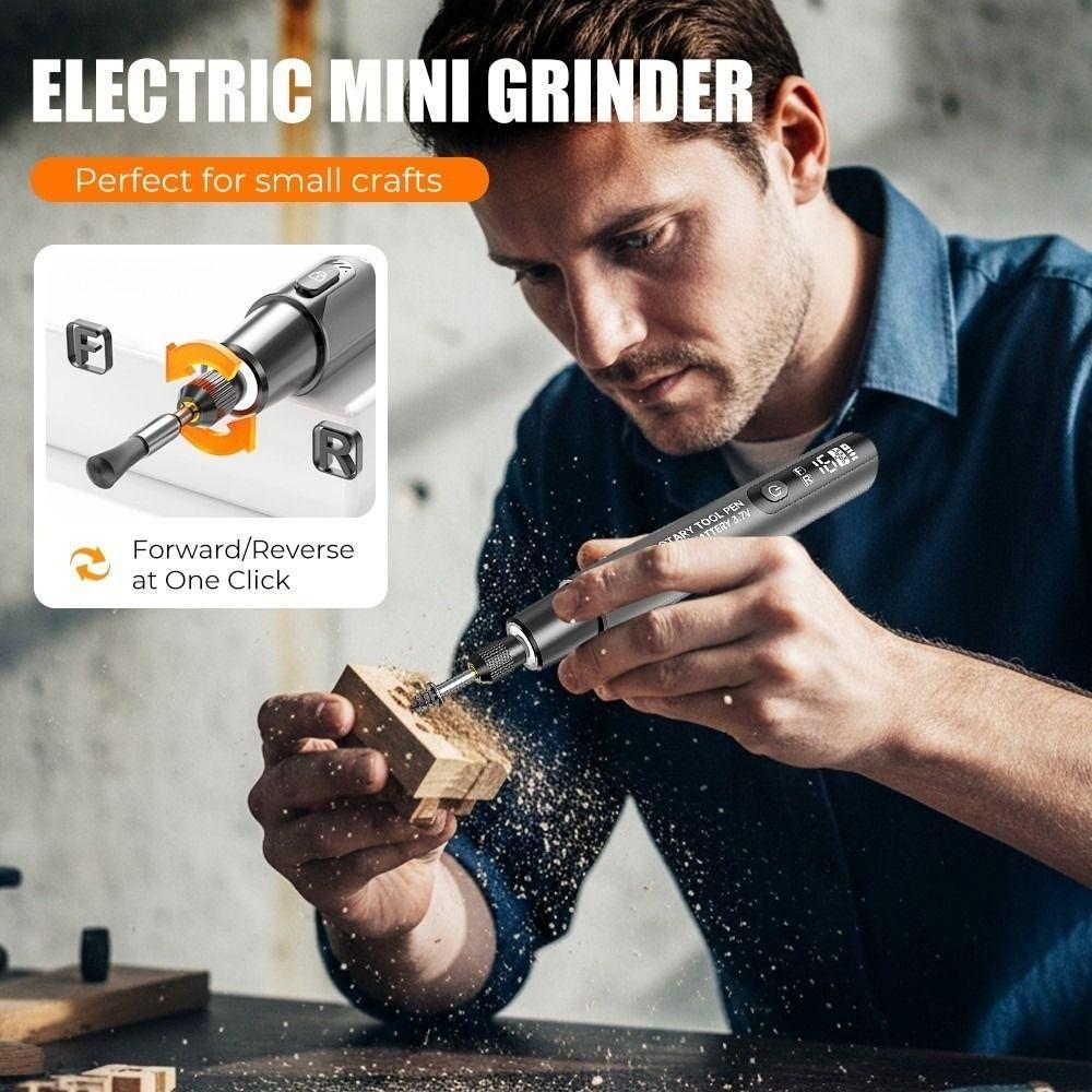 Adjustable Speed Digital Electric Mini Drill Digital Engraving Pen Electric Grinder Jewelry Making