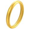 Shajin Heart Sutra Closed Mouth Bangle: Women's Imitation Gold Jewelry, Elegant Wedding Bracelet.