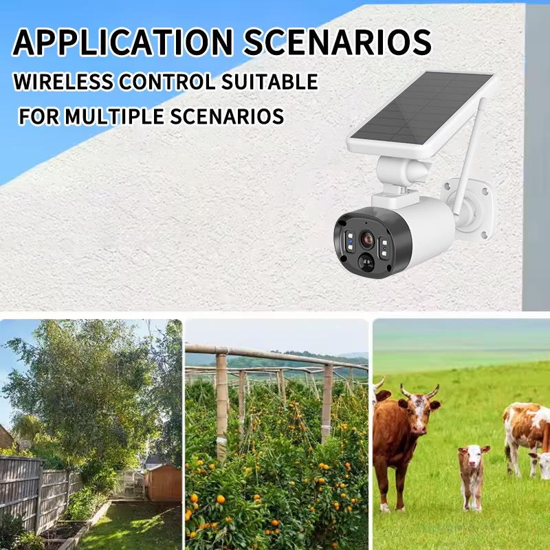 Ultra HD Solar-Powered Wireless Outdoor Surveillance Camera