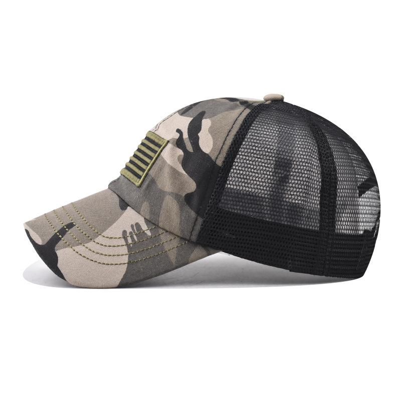 Neue Baseballkappe mit Stickerei der Nationalflagge, klassische atmungsaktive Mesh-Kappe, Unabhängigkeitstag-Baseballkappe