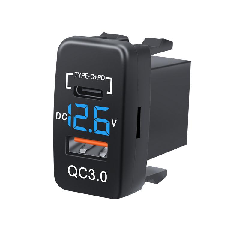 Non-Destructive Install USB QC3.0 Fast Charging Car Charger for Toyota Vehicles