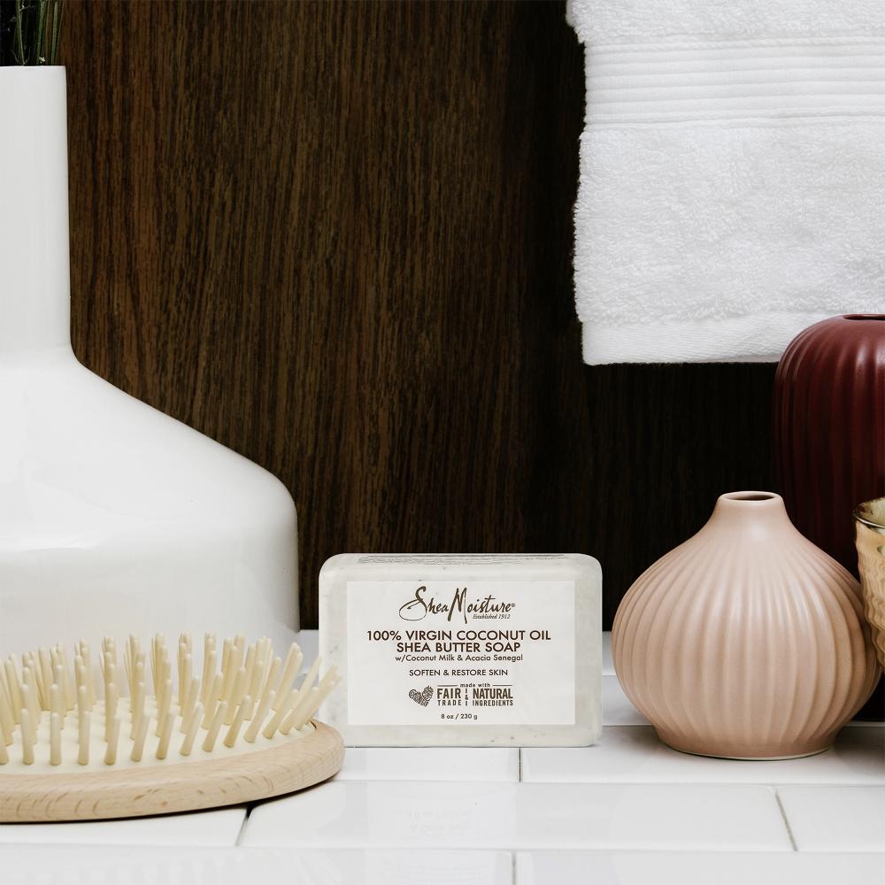 Sheamoisture 100  Virgin Coconut Oil Oil Shea Butter Soap 8 Oz