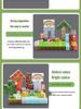Eco-Friendly Magnetic Building Blocks: Large Particle Educational Puzzle Toy, Creative Pixel Style Scene Assembly Cubes
