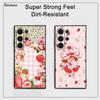 Strawberry Pink S-Shortcake Phone Case Samsung Galaxy S25 S24 S22 S23 Ultra S21 S20 Plus 5G Frosted Non-Slip Full Soft  Cover