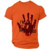 Men's Casual Short Sleeve Halloween Print T-Shirt - Lightweight Breathable Round Neck Top