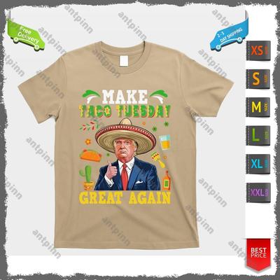 Machen Sie den Taco-Dienstag wieder großartig Trump Mexikanische Fiesta T-Shirt Unisex Unisex T-Shirt