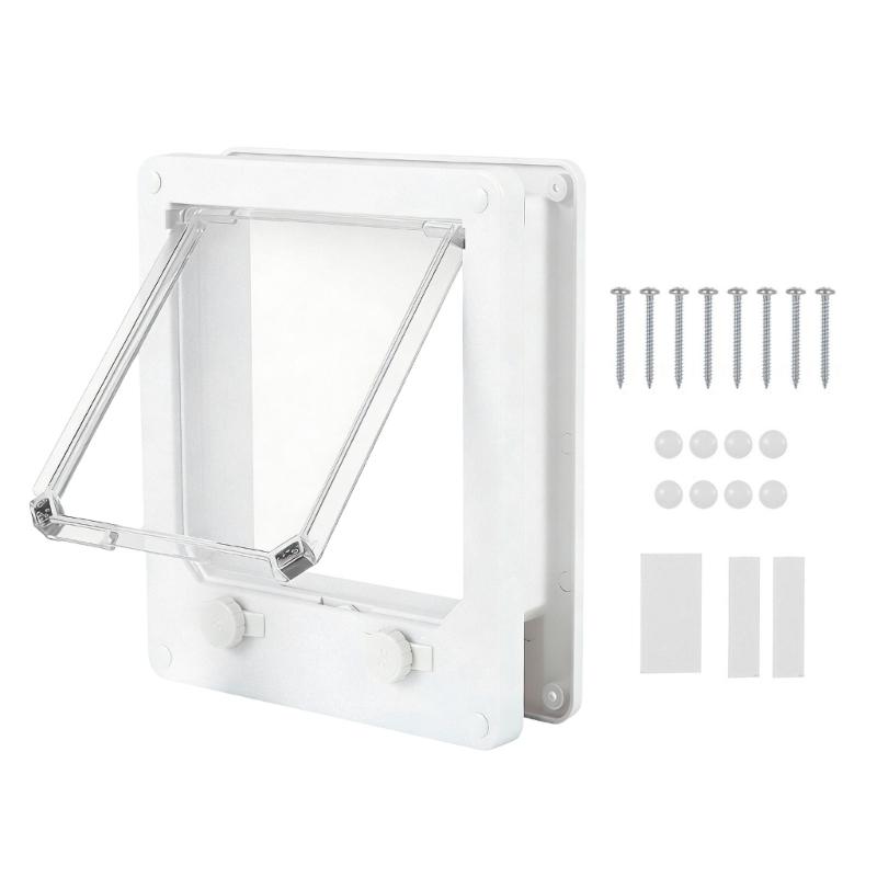 

Cats Door Flap Entry and Exit Locking Cover Door/Window Mounted Clear Flap Get-in-whenever Upgraded Door M