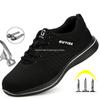 Fashion Lightweight Work Safety Shoes Men Women Construction Anti-smash Protect Work Boots Steel Toe Sneaker Man Safety Boots Work Shoes