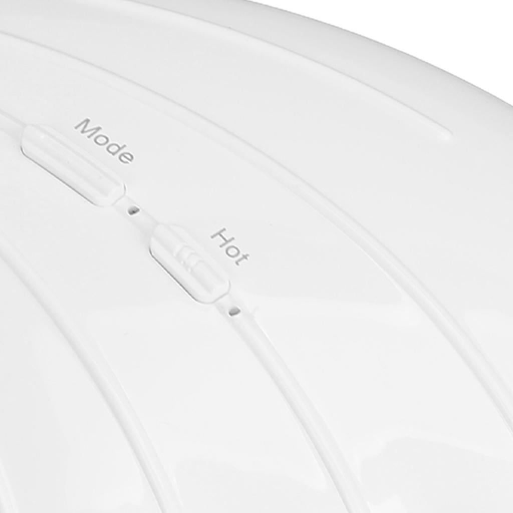 Warming Lactation Massager 6 Vibration Modes 3 Heating Modes Relieve Clogged Ducts Breastfeeding Massager White Green