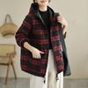Coat for Women Fleece Thickened Plush Winter Double Layer Windbreaker Oversize Casual Hooded Jacket