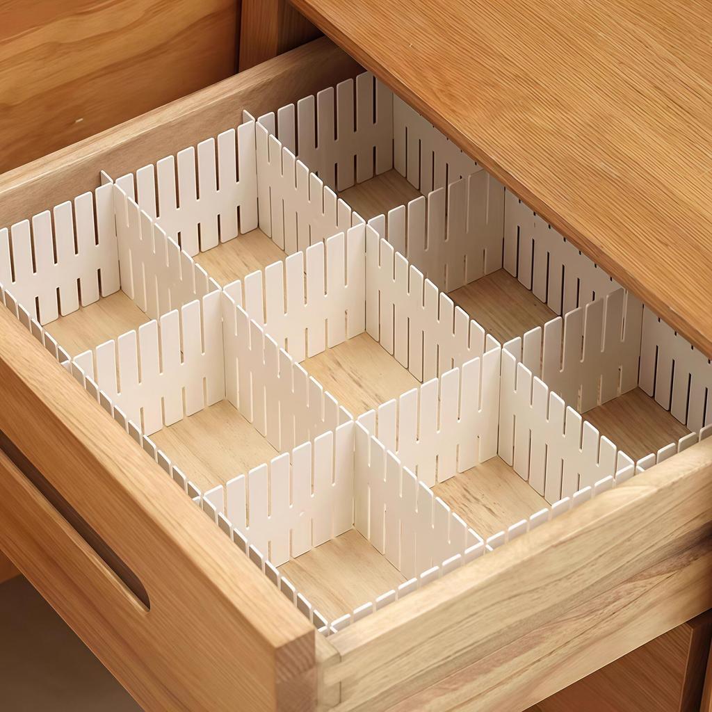 Adjustable Drawer Organizer for Kitchen, Office, and Wardrobe
