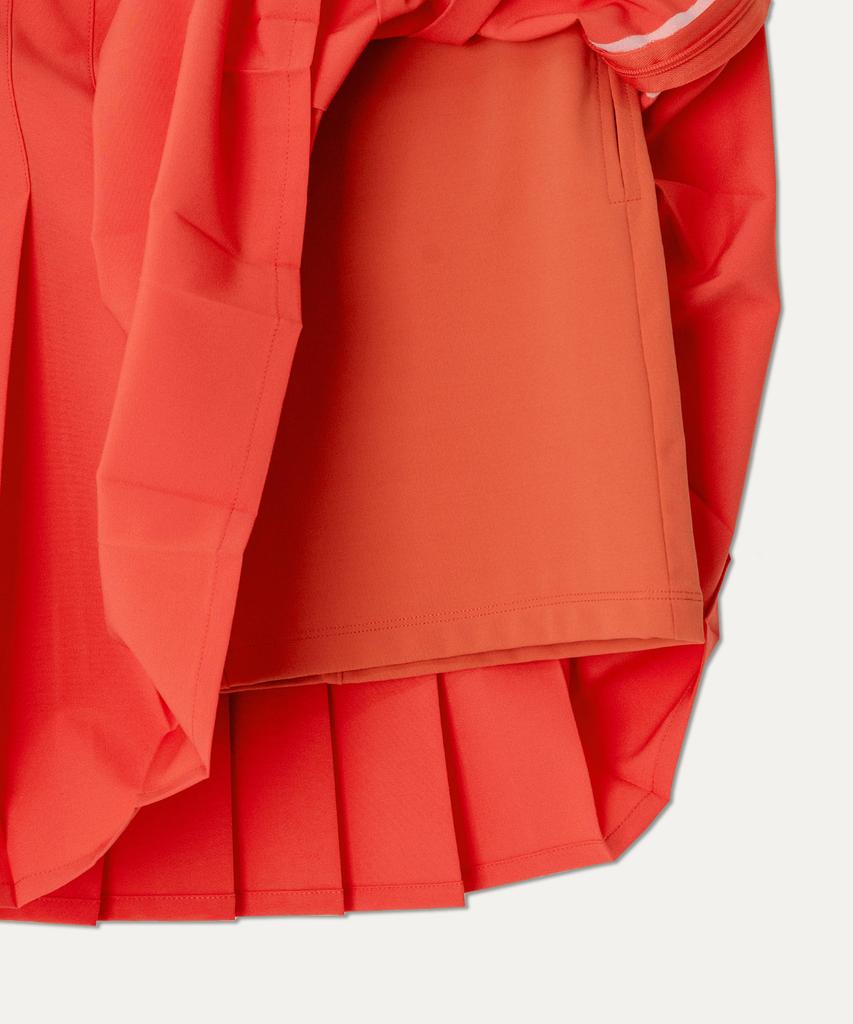 MAYOL Pleated Skirt_Orange