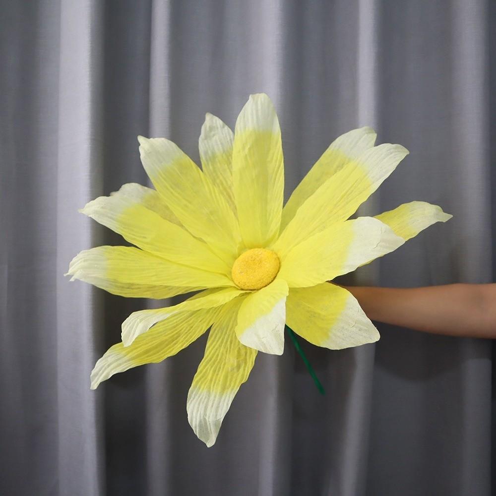 Non-woven Artificial Daisy Giant Fake Flowers  Wedding Party Background Wall Decoration