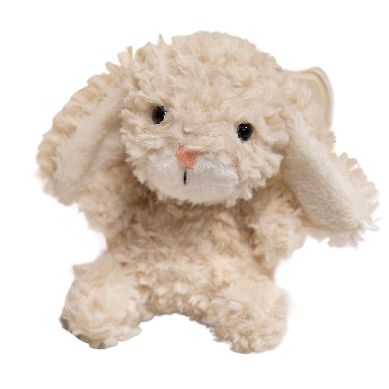 

15CM Kawaii Rabbit Plush Toy Stuffed Toy Bunny Doll Sleeping Companion Plush Doll Pillow for Birthday Gift бежевий