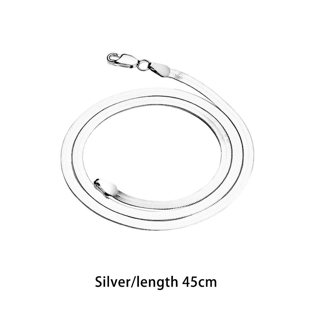 Metal Necklace Neck Pendent Fashion Jewelry Fine Workmanship Sterling Snake Chain Smooth Surface Man Accessory