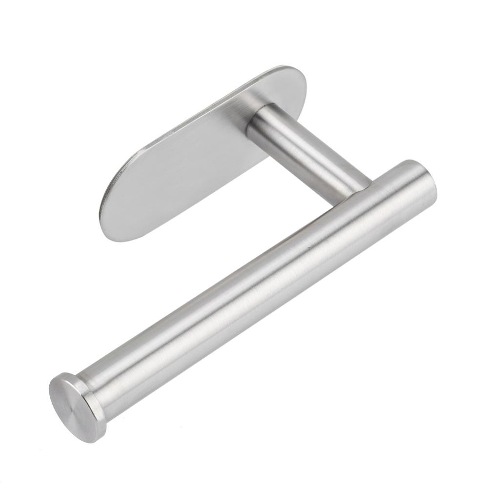 Wall Mount Tissue Roll Rack Silver Paper Roll Holder Durable Paper Roll Rack  Space Saving