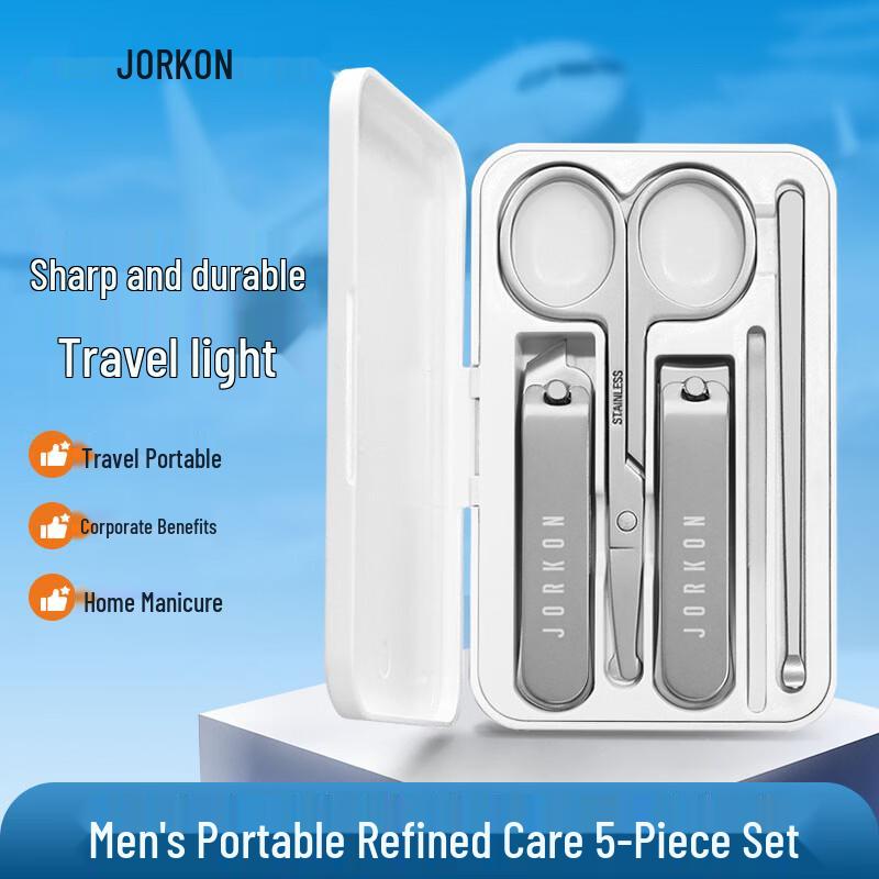 Premium Stainless Steel 5-Piece Grooming Kit