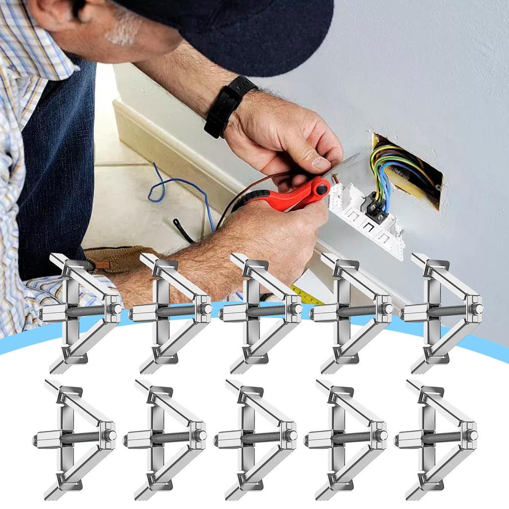 Electric Box Repair Kit 10 Pieces Electrical Outlet Fixing Device 86/118 Type Fixer Maintenance For Mechanics Projects