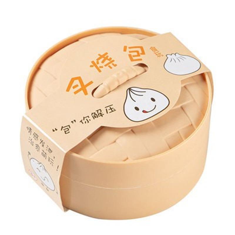 

Large Size White Realistic Steamed Bun Slow-Rising / Squishy Squeeze Toy Stress Reliever for Adults & Children 1PC белый