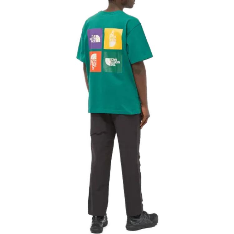 THE NORTH FACE T Shirts Men's Green Crew Neck Moderate NF0A5EIKNL1