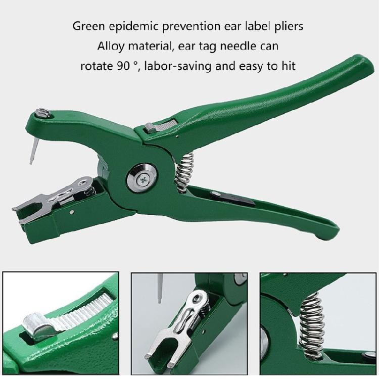 Efficient Livestock Ear Label 001-100 Ear Tagging Pliers Clip Ear Label Number Set