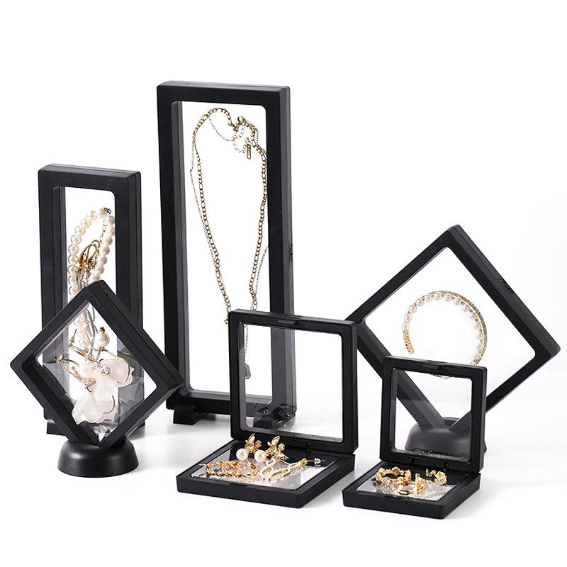 Transparent Jewelry Anti-Oxidation Display Box for Rings and Pendants