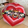 1PC Warner Powerpuff Girls Automatic Open/Close Umbrella with Windproof, 73-Rib Sturdy Canopy, Durable Ribs1290A
