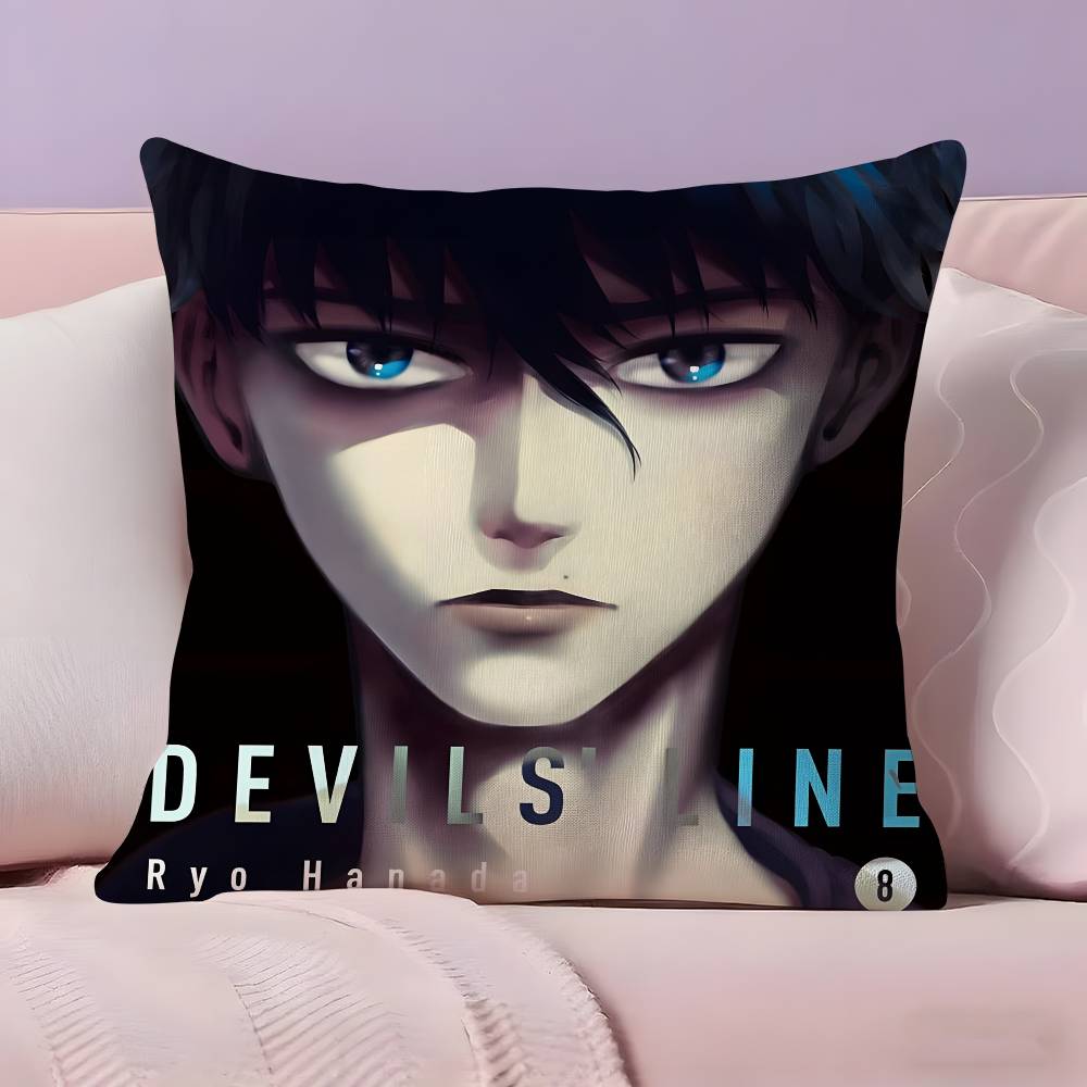 D-DEVILS L-LINE Anime Pillow Case  Ultra Soft Skin Friendly Fabric Cloud Like Comfort & Concealed Zipper