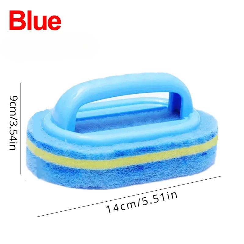 

1PC Kitchen Sponge Wipe Thickening Cleaning Brush with Handle Bathroom Tile Bathtub Cleaning Sponge Cleaning Supplies Cleaner синій