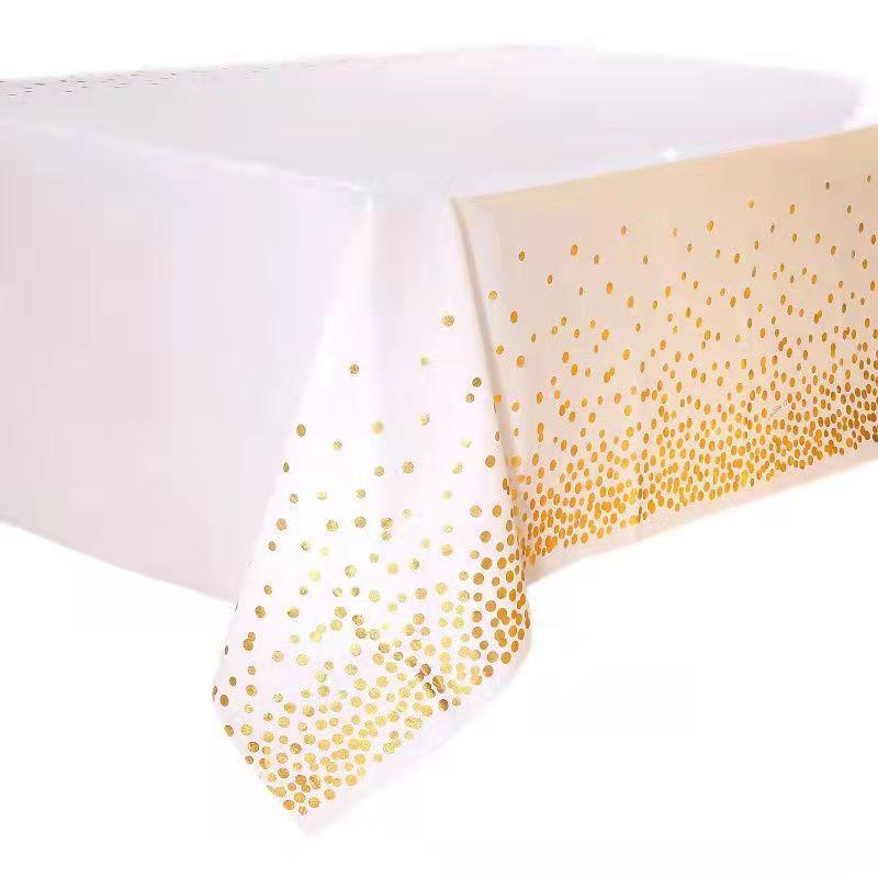 Disposable PEVA Cartoon Balloon Tablecloth - Oil-Proof, Thickened for Birthdays & Kindergarten Parties