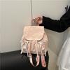 Nylon Canvas Bow Backpack Bag Women's 2 Trendy Backpack Large Capacity Travel Bag
